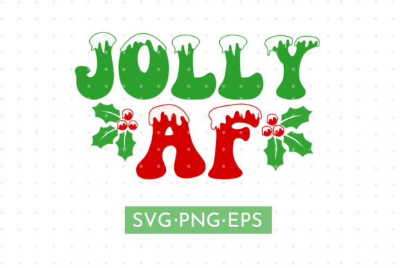 A Designer's Take on the Jolly AF Christmas Vector Graphic