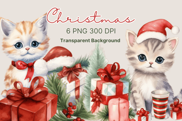 A Designer’s Review: Cute Christmas Cat Graphics