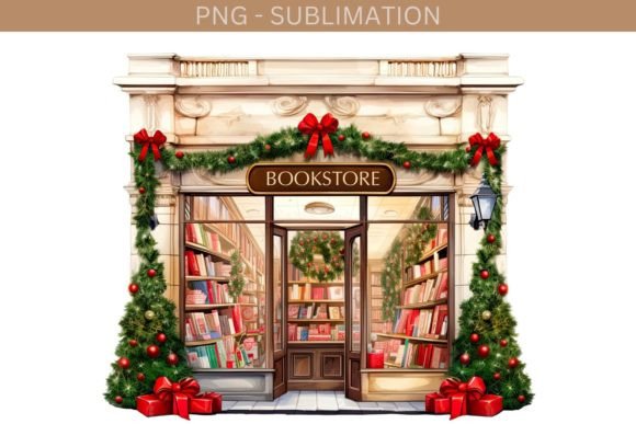 Bookstore Graphics for Festive Brand Illustrations