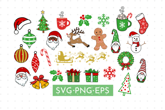 Christmas Clipart Svg Bundle: Perfect for Holiday Graphics