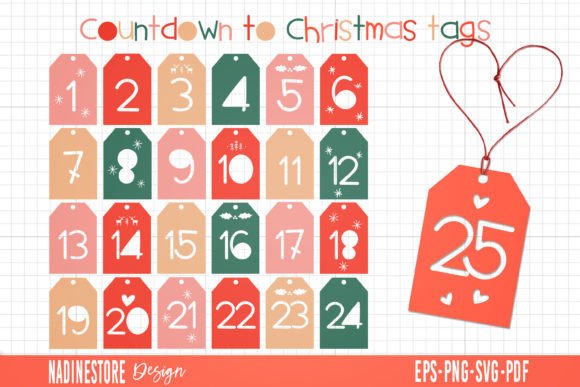 Christmas Countdown Tags: A Versatile Graphic Asset for Local Brands