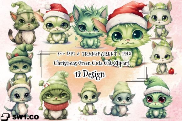 Christmas Green Cat Graphics: A Designer’s Review for Client Projects
