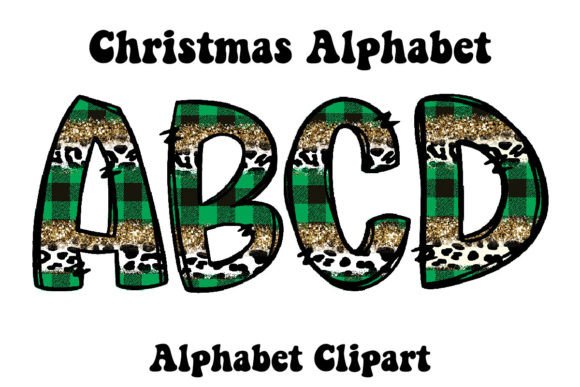 Christmas Green Plaid Leopard Doodle: A Versatile Graphics Asset