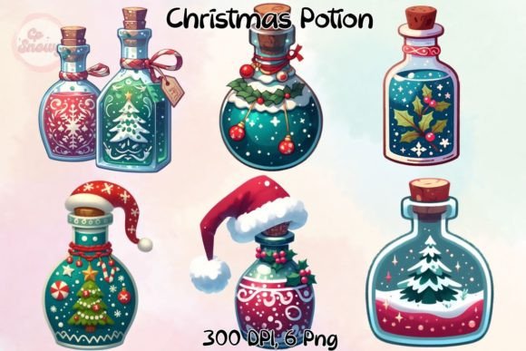 Christmas Potion Clipart: A Versatile Graphics Asset