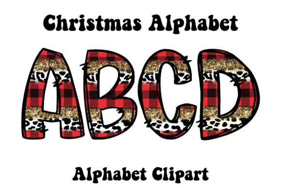Christmas Red Plaid Gold Glitter Doodle: A Versatile Graphics Asset