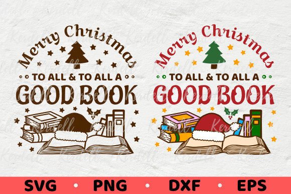 Crafting with Christmas Book Lover Graphics