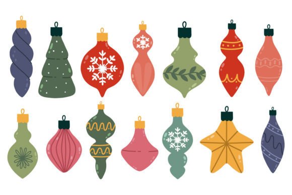 Hand Draw Christmas Ornaments: Perfect for Festive Branding