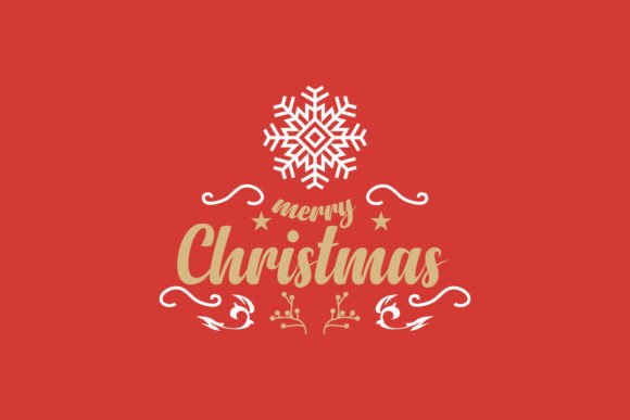 Review: Merry Christmas Text with Snowflake Graphics