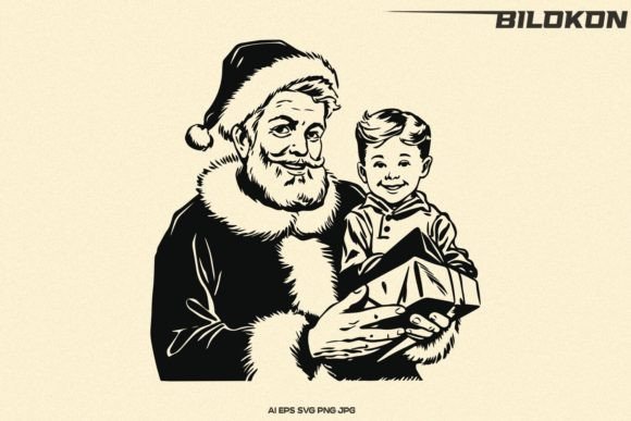 Review: Santa Claus and Little Boy Christmas SVG Graphics