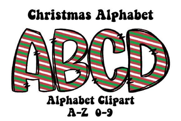 Reviewing Candy Christmas Alphabet Graphics for Editorial Use