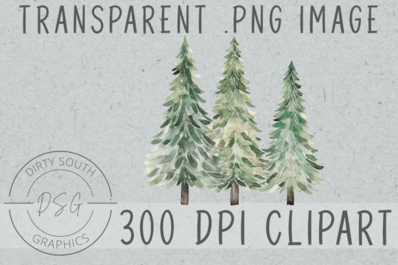 Watercolor Christmas Trees as a Graphic Designer’s Essential Illustration Tool
